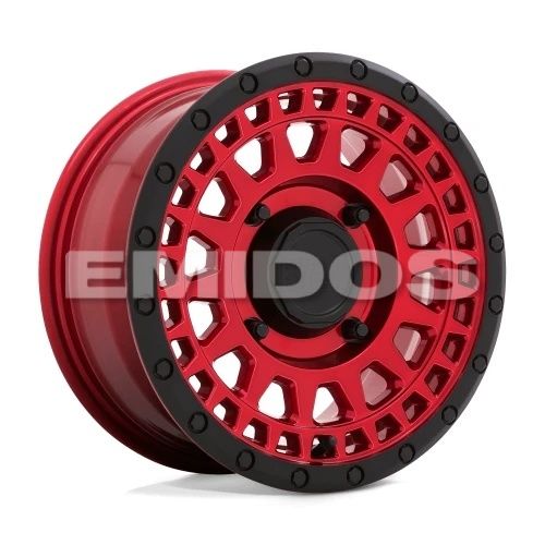 Black Rhino PARKER UTV CANDY RED W/ BLACK LIP 4x110 15R 7 80.2 36