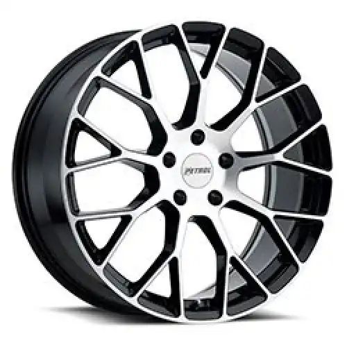 Petrol P2B GLOSS BLACK W/ MACHINED FACE 5x114.3 16R 7 72.1 40