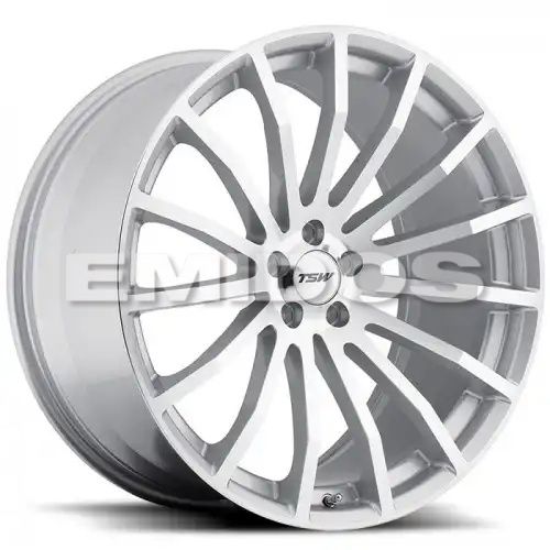 TSW MALLORY SILVER W/ MIRROR CUT FACE 4x100 17R 7 72.1 40