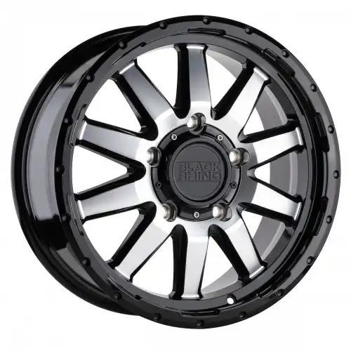 Black Rhino EXCURSION GLOSS BLACK W/ MIRROR FACE 6x130 17R 7.5 84.1 38