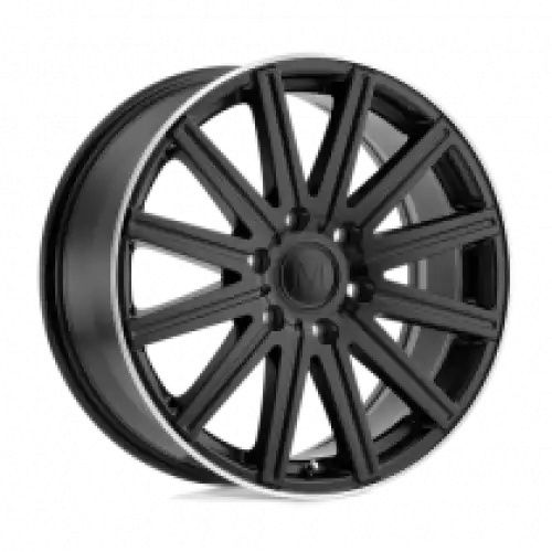 Mandrus STARK MATTE BLACK W/ MACHINED LIP 6x130 17R 7.5 84.1 52