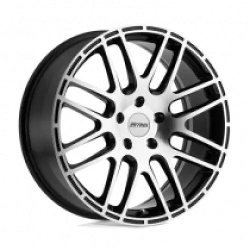 Petrol P6A GLOSS BLACK W/ MACHINED CUT FACE 5x114.3 17R 7.5 76.1 40