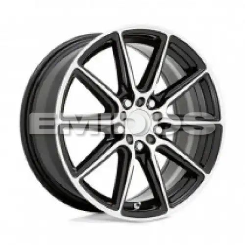 Ruff THROTTLE GLOSS BLACK W/ MACHINED FACE 5x100/114.3 17R 7.5 72.1 38