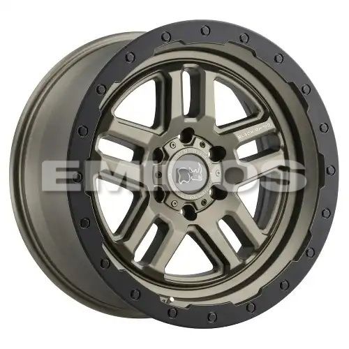 Black Rhino BARSTOW MATTE BRONZE W/ MATTE BLACK RING 6x130 17R 8 84.1 52
