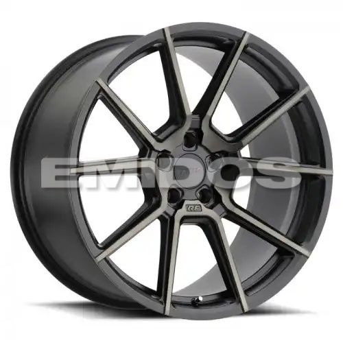 TSW CHRONO MATTE BLACK W/ MACHINE FACE & DARK TINT 5x112 17R 8 66.56 42