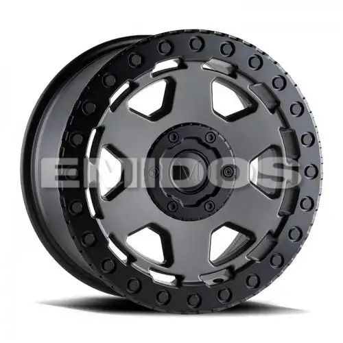Mandrus FORSCHER MATTE GUNMETAL W/ BLACK LIP EDGE 6x130 17R 8 84.1 45