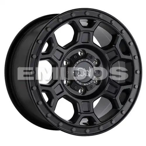 Black Rhino MIDHILL MATTE BLACK W/ GUNMETAL BOLTS 6x130 17R 8 84.1 38