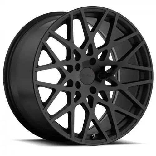 TSW VALE DOUBLE BLACK - MATTE BLACK W/ GLOSS BLACK FACE 5x114.3 17R 8 76.1 40