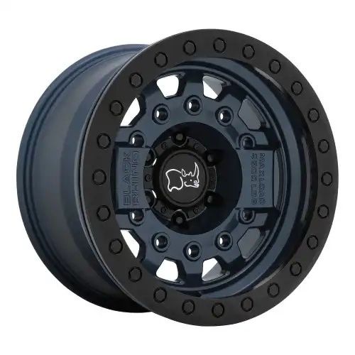 Black Rhino AVENGER BEADLOCK NAVY BLUE W/ BLACK HARDWARE 5x127 17R 8.5 71.5 -32