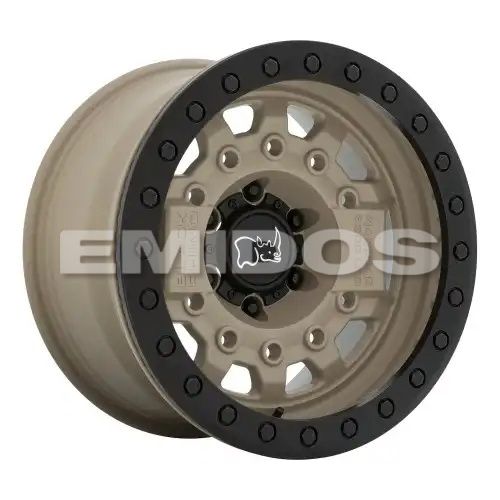 Black Rhino AVENGER BEADLOCK DESERT SAND W/ BLACK HARDWARE 6x139.7 17R 8.5 112.1 BNK