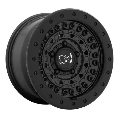 Black Rhino BARRICADE GUN BLACK W/ BLACK ROCK GUARD 5x127 17R 8.5 71.5 -18