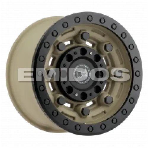 Black Rhino GARRISON BEADLOCK DESERT W/ MATTE BLACK RING 6x139.7 17R 8.5 112.1 BNK