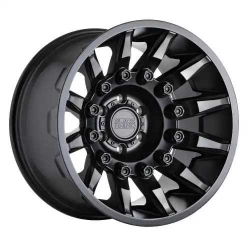 Black Rhino MISSION MATTE BLACK W/ MACHINED TINTED SPOKES 5x114.3 17R 8.5 71.5 -18