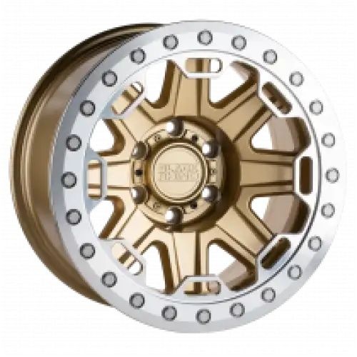 Black Rhino RIFT BEADLOCK MATTE GOLD W/ MACHINED RING 5x127 R 8.5 71.5 -38