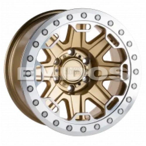 Black Rhino RIFT BEADLOCK MATTE GOLD W/ MACHINED RING 5x127 R 8.5 71.5 -38