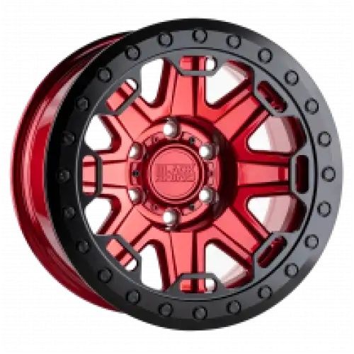 Black Rhino RIFT BEADLOCK CANDY RED W/ BLACK RING 6x135 17R 8.5 87.1 BNK