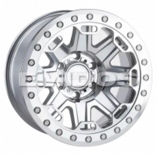Black Rhino RIFT BEADLOCK SILVER W/ MIRROR FACE & MACHINED RING 6x135 17R 8.5 87.1 BNK