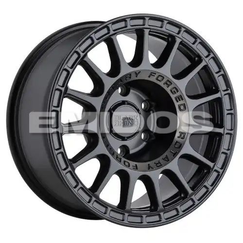 Black Rhino SANDSTORM SEMI GLOSS BLACK W/ MACHINED DARK TINT RING 6x139.7 17R 8.5 112.1 BNK