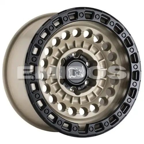 Black Rhino SENTINEL DESERT SAND W/ BLACK RING 8x165.1 17R 8.5 125.1 BNK