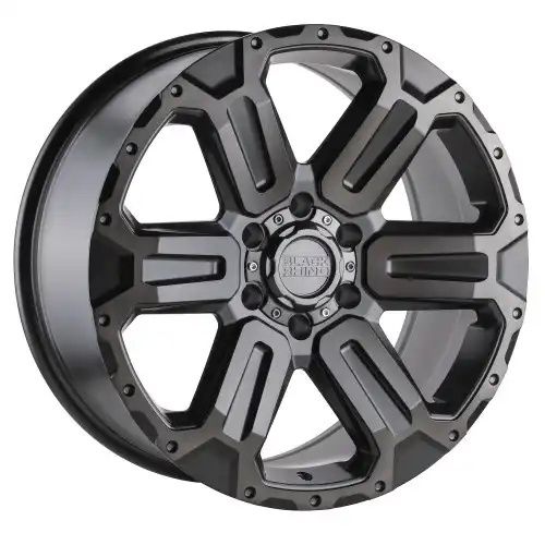 Black Rhino WANAKA MATTE GUNMETAL W/ BRUSHED FACE & GUNMETAL TINT 6x139.7 17R 8.5 112.1 12