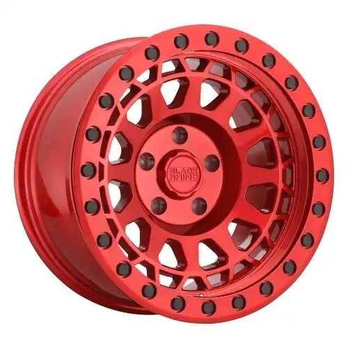 Black Rhino PRIMM CANDY RED W/ BLACK BOLTS 6x139.7 17R 9 112.1 BNK