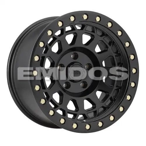Black Rhino PRIMM MATTE BLACK W/ BRASS BOLTS 8x170 17R 9 125.1 BNK