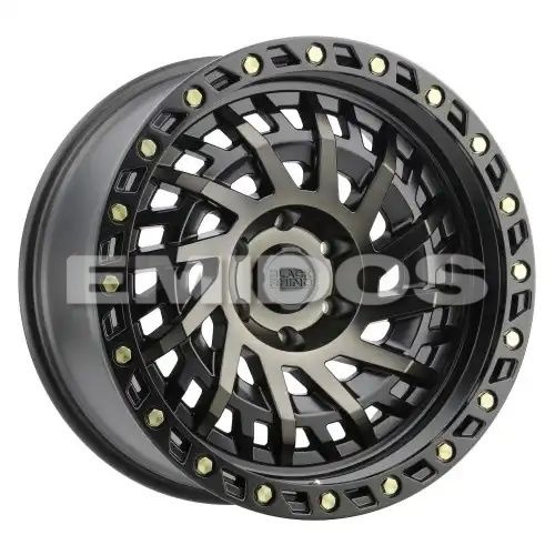 Black Rhino SHREDDER MATTE BLACK W/ MACHINED DARK TINT 5x114.3 17R 9 71.5 -18