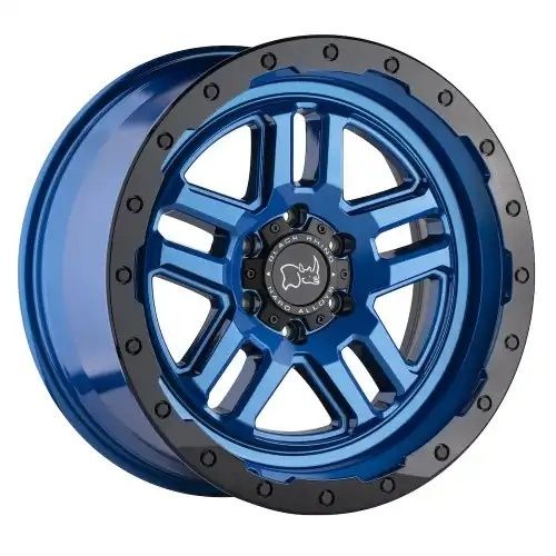 Black Rhino BARSTOW DEARBORN BLUE W/ BLACK RING 5x127 17R 9.5 71.5 -18