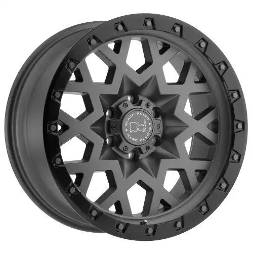 Black Rhino SPROCKET MATTE GUNMETAL W/ BLACK RING 6x139.7 17R 9.5 112.1 -18