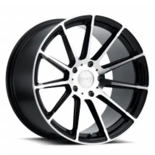 Ruff RS2 GLOSS BLACK W/ MACHINED FACE 5x114.3 18R 10 72.1 25