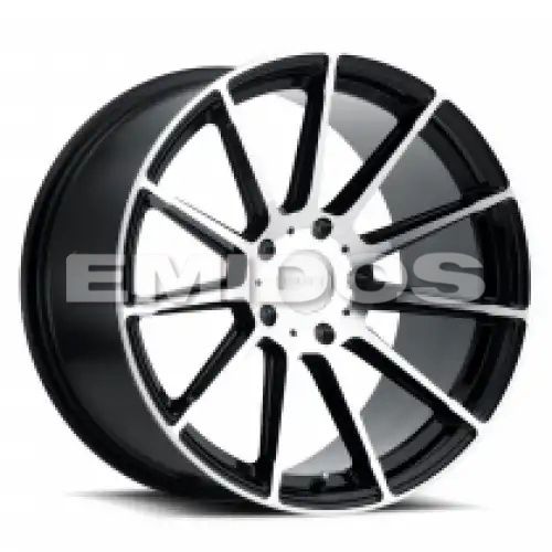 Ruff RS2 GLOSS BLACK W/ MACHINED FACE 5x114.3 18R 10 72.1 40