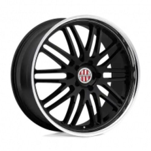 VICTOR EQUIPMENT LEMANS GLOSS BLACK W/ MIRROR CUT LIP 5x130 18R 11 71.5 52