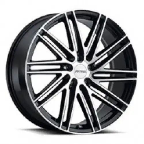 Petrol P1C GLOSS BLACK W/ MACHINED FACE 5x114.3 18R 8 76.1 40