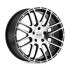 Petrol P6A GLOSS BLACK W/ MACHINED CUT FACE 5x100 18R 8 72.1 35