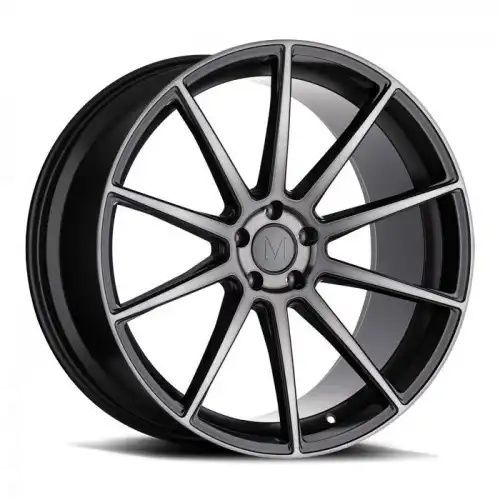 Mandrus KLASS GLOSS GUNMETAL W/ MACHINED TINTED FACE 5x112 18R 8.5 66.56 42