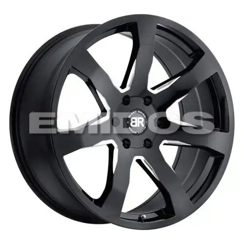 Black Rhino MOZAMBIQUE GLOSS BLACK & MILLED 6x139.7 18R 8.5 112.1 BNK
