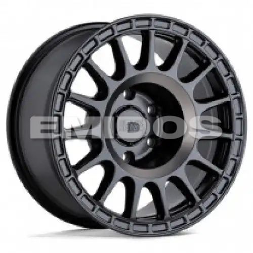 Black Rhino SANDSTORM SEMI GLOSS BLACK W/ MACHINED DARK TINT RING 6x139.7 18R 8.5 112.1 BNK