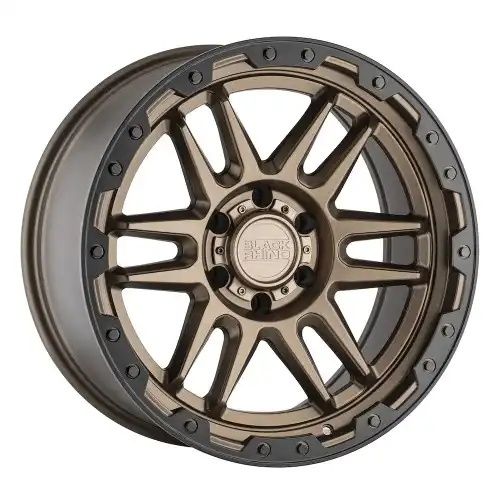 Black Rhino APACHE MATTE BRONZE W/ BLACK RING & BLACK BOLTS 6x139.7 18R 9 112.1 12