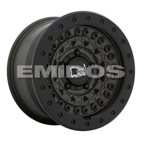 Black Rhino BARRICADE OLIVE DRAB GREEN W/ BLACK ROCK GUARD 6x139.7 18R 9 112.1 BNK