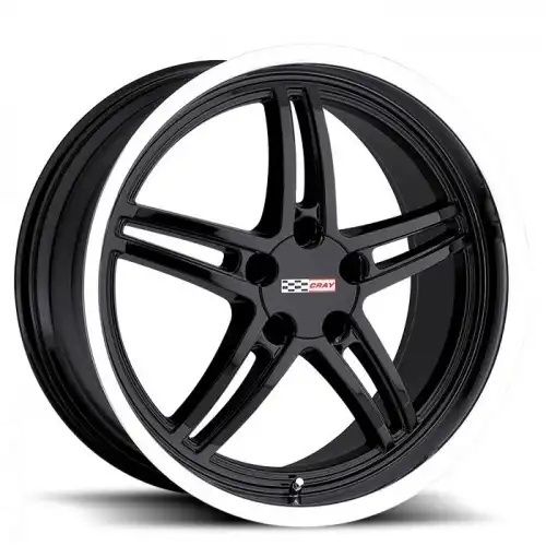 Cray SCORPION GLOSS BLACK W/ MIRROR CUT LIP 5x120.65 18R 9 70.3 50