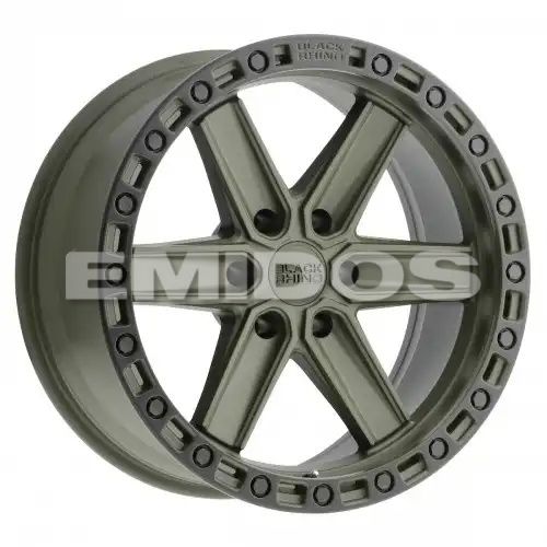 Black Rhino HENDERSON OLIVE DRAB GREEN W/ BLACK RING 6x135 18R 9 87.1 BNK