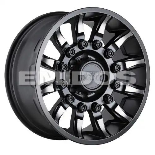 Black Rhino MISSION MATTE BLACK W/ MACHINED TINTED SPOKES 5x127 18R 9 71.5 2
