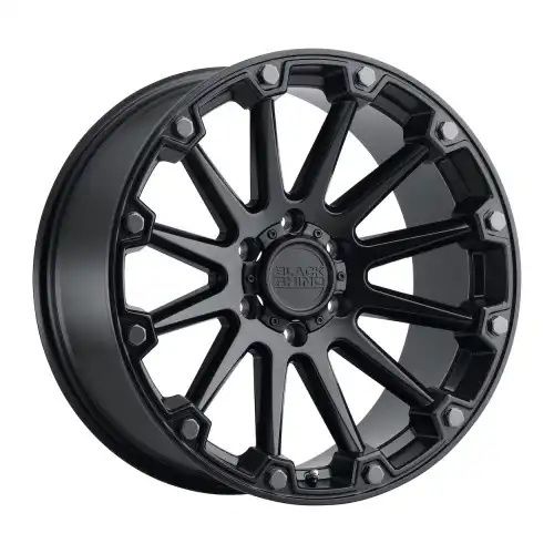 Black Rhino PINNACLE SEMI GLOSS BLACK W/ GUNMETAL BOLTS 5x139.7 18R 9 78.1 2