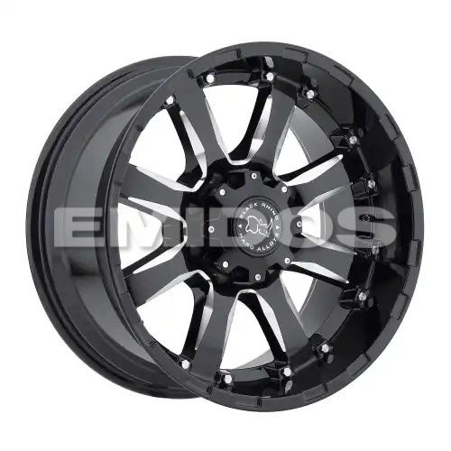Black Rhino SIERRA GLOSS BLACK W/ MILLED SPOKES 6x120 18R 9 67.06 12