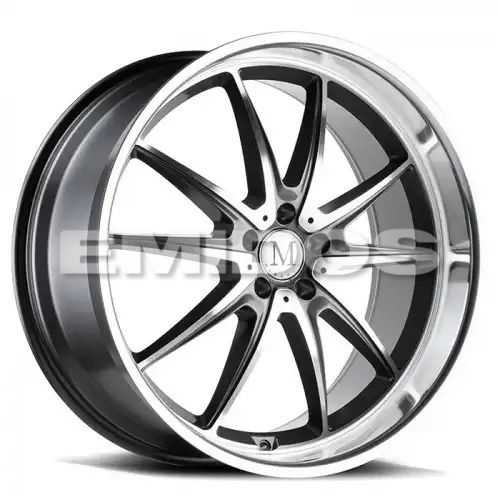 Mandrus ARGENT GLOSS GUNMETAL W/ MIRROR CUT FACE 5x112 18R 9.5 66.56 29