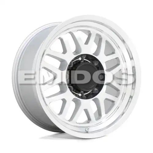 Black Rhino DELTA GLOSS SILVER W/ MIRROR FACE & LIP 8x170 18R 9.5 125.1 -18