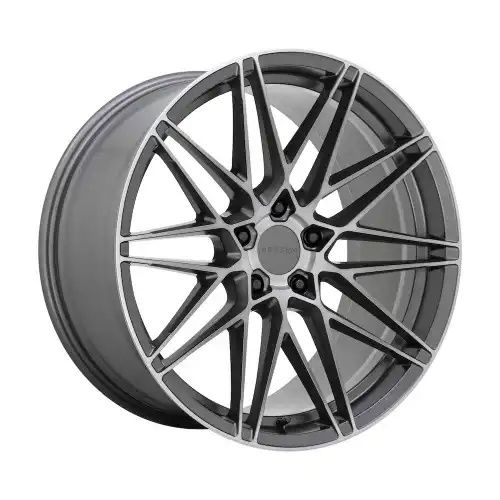 BEYERN DAMON MATTE GUNMETAL W/ BRUSHED FACE 5x120 18R 9.5 74.1 35