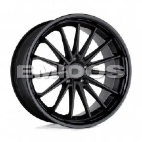 TSW MARINA MATTE BLACK W/ GLOSS BLACK LIP 5x114.3 18R 9.5 76.1 20