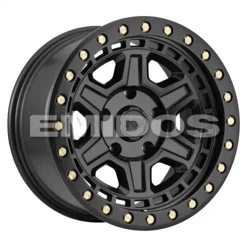 Black Rhino RENO MATTE BLACK W/ BRASS BOLTS 5x150 18R 9.5 110.1 12