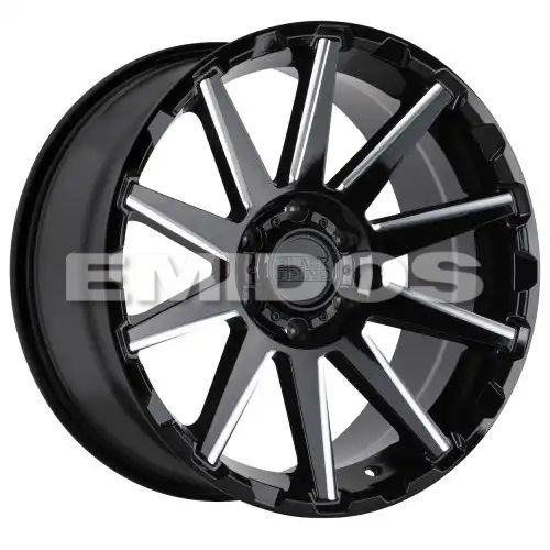 Black Rhino TYPHOON GLOSS BLACK W/ MILLED SPOKES 6x135 18R 9.5 87.1 12